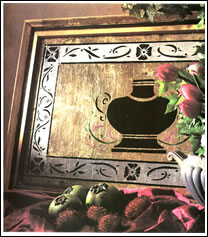 black vase